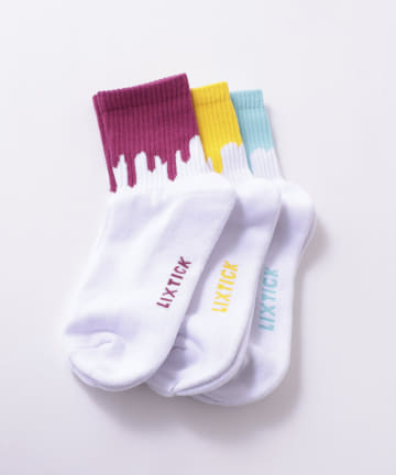 WHO’S WHO gallery(フーズフーギャラリー) 【LIXTICK】DRIP SOCKS 3PACK 4TH