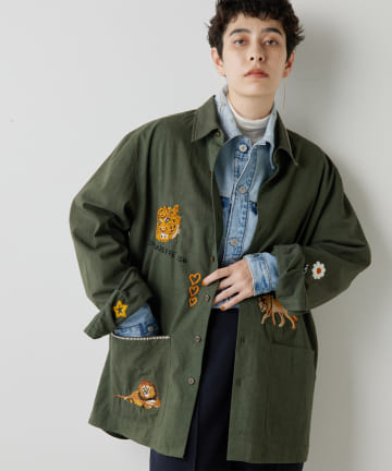 Whim Gazette(ウィム ガゼット) 【15th Anniversary】【Tribu-to】Animal Miltary Jacket