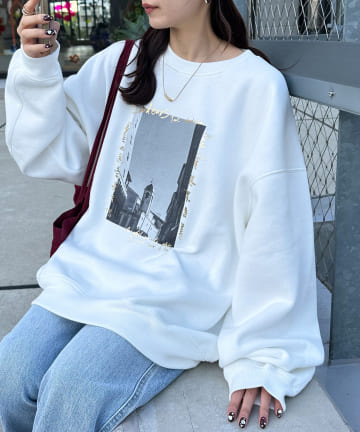 DISCOAT(ディスコート) 【ユニセックス/WEB限定】アソートフォトスウェット