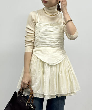 【crinkle crinkle crinkle】コルセットキャミソール