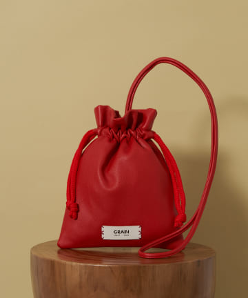 CIAOPANIC(チャオパニック) 【GRAIN/グレイン】バイカラーミニ巾着ショルダーバッグ ＃Owl