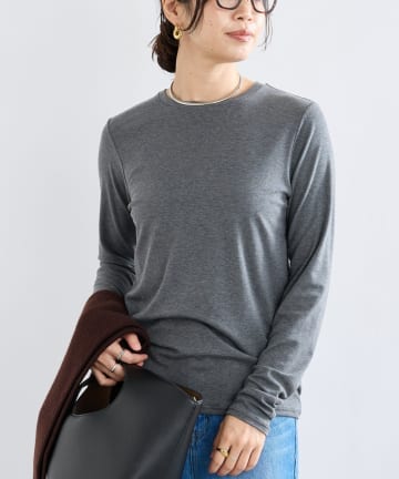 RIVE DROITE(リヴドロワ) 【リバイバル/一枚でも重ねても】フライスクルーTee