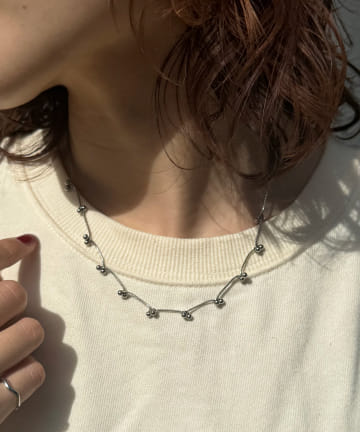 Lattice(ラティス) ＜ステンレス＞ボールチェーンネックレス