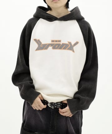 WHO’S WHO gallery(フーズフーギャラリー) 【UNISEX/ユニセックス】KOOK'YN BRONXラグランパーカーニット