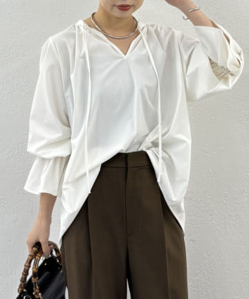 2WAYスキッパーブラウス