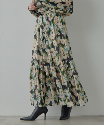 【HERITANOVUM】シェイドフラワースカート