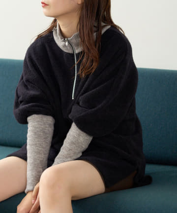 *シャギージッププルオーバー