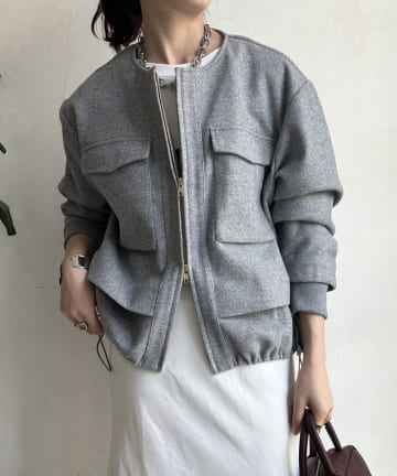 【WEB限定】ダンボールドロストショートブルゾン