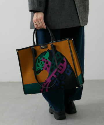 【MY BEST BAG(マイベストバッグ)】ATENA POP DECO/アニマル2ハンドルトートバッグ