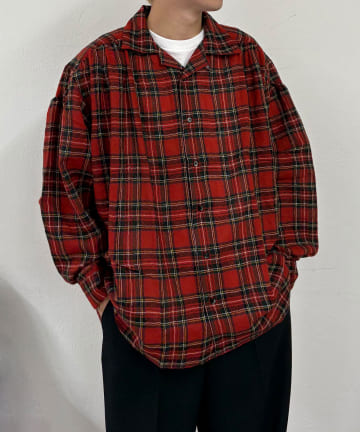 【AïE/エーアイイー】PAINTER SHIRT - GAUZE PLAID