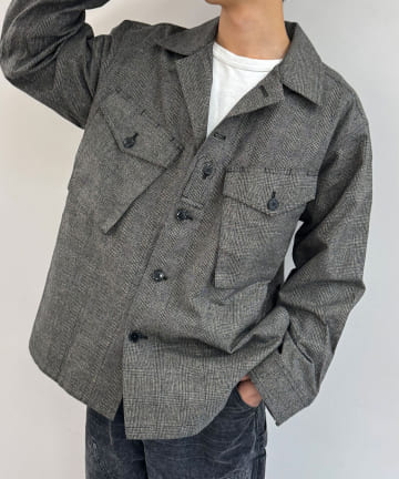 【AïE/エーアイイー】PRS Shirt - C/N/PE Heather Cloth