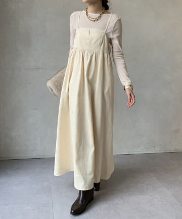 DOUDOU(ドゥドゥ) 【WEB限定】ペイズリービスチェワンピース