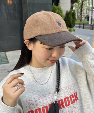 CPCM(シーピーシーエム) 【U.S. POLO ASSN.】メルトンCAP