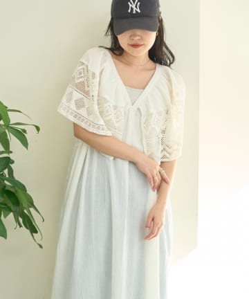 CIAOPANIC TYPY(チャオパニックティピー) 【WEB限定】【india】肩レース2WAYワンピース