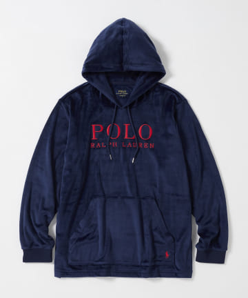 FREDY & GLOSTER(フレディ アンド グロスター) 【POLO RALPH LAUREN】ブラッシュドベロアパーカーフーディ裾ポニー