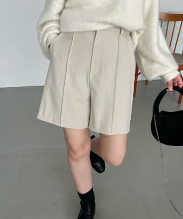 OUTLET(アウトレット) 【CAPRICIEUX LE'MAGE】ピンタックショートパンツ