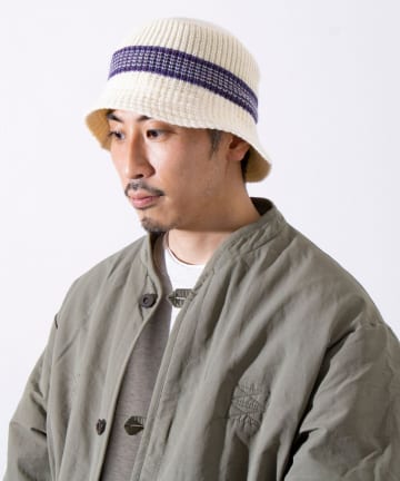 FREDY & GLOSTER(フレディ アンド グロスター) 【HIGHLAND2000】LINE KNIT HAT バケットハット