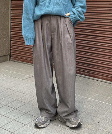 CPCM(シーピーシーエム) ヘリンボーンタックスラックス