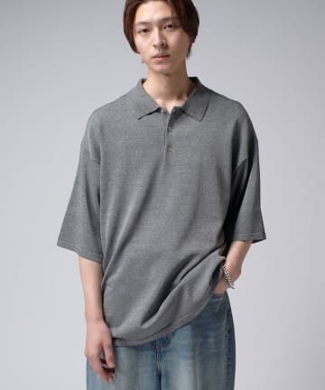 Lui's(ルイス) VIS/PO 杢調 ニットポロ