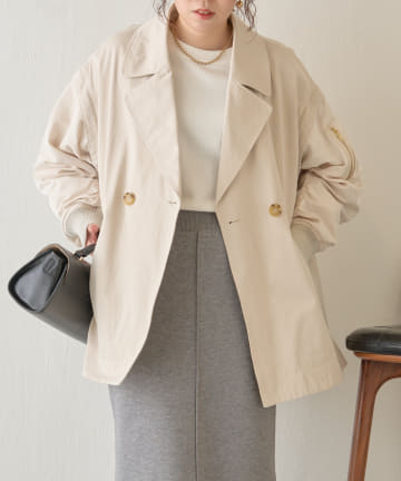MA-1スリーブ2wayコート