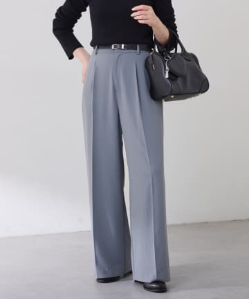 COLLAGE GALLARDAGALANTE(コラージュ ガリャルダガランテ) 【高機能/とろみパンツ/マイナス3kg/5サイズ展開】ジャージワイドパンツ