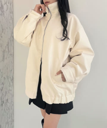 one after another NICE CLAUP(ワンアフターアナザー ナイスクラップ) 【リバーシブルで着られる】オーバーサイズ合皮ボアジャケット