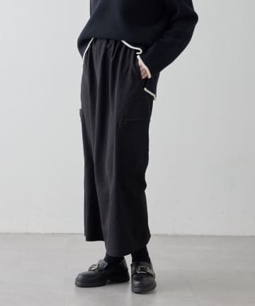 ear PAPILLONNER(イア パピヨネ) 《セットアップ着用可/ウエスト総ゴム》サークルポケットスカート【SUM1 STYLE(スミスタイル)】