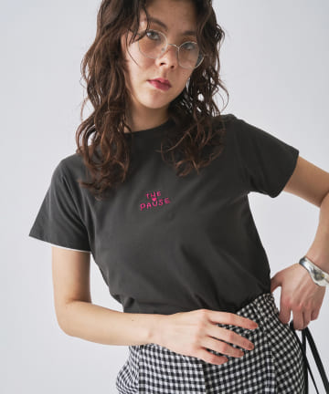 【THE PAUSE】THE PAUSE刺繍Tシャツ