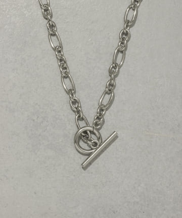 ステンレスフィガロチェーンマンテルショートネックレス