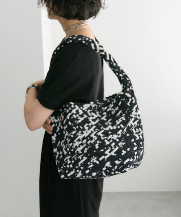 ear PAPILLONNER(イア パピヨネ) 【FEEL AND TASTE（フィールアンドテイスト）】weaving one-shoulder M print/ワンショルダーバッグ