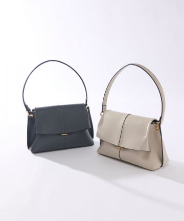 プッシュ金具2WAYハンドルバッグ
