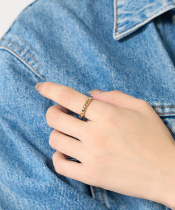 BIRTHDAY BAR(バースデイバー) multicolor bijou ring