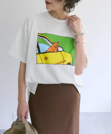 ear PAPILLONNER(イア パピヨネ) 《綿100%》KEN NAKAYAMAコラボTシャツ