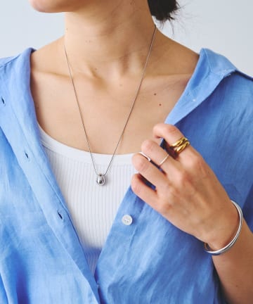 RIVE DROITE(リヴドロワ) 【R.good(アールドットグッド)】エッグモチーフスライドネックレス