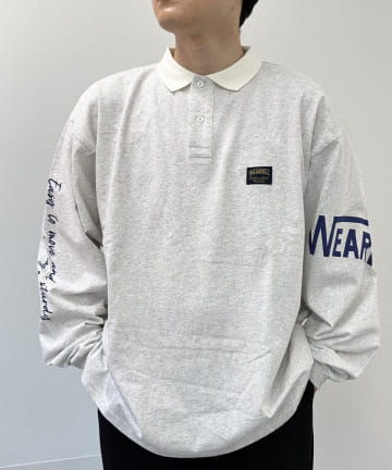 【ユニセックス】WEARWELL ラガーシャツ