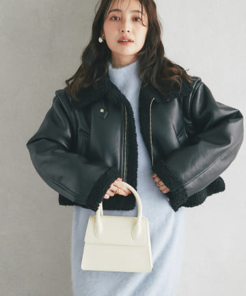 OUTLET(アウトレット) 【La boutique BonBon】2WAYスタンドブルゾン
