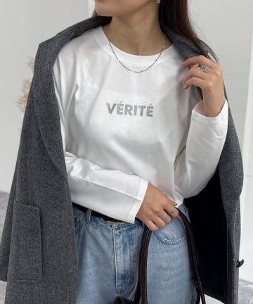グリッターシルケットロンTシャツ