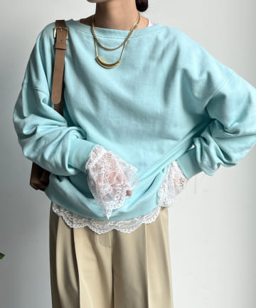 【MADE IN JAPAN】スカラレースブラウス