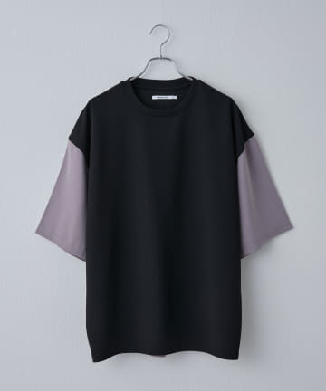 COLONY 2139(コロニー トゥーワンスリーナイン) ジョーゼットフハク切替半袖Tシャツ