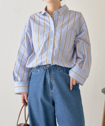 Jena　espace merveilleux(ジェナ　エスパスメルヴェイユ) ワイドカフスドロストシャツ