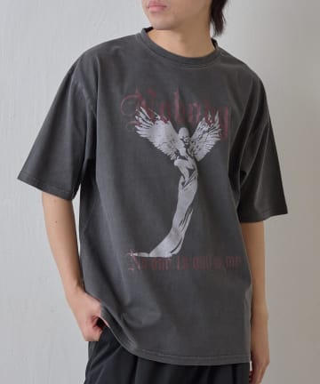 COLONY 2139(コロニー トゥーワンスリーナイン) ピグメント加工マリアプリントTシャツ