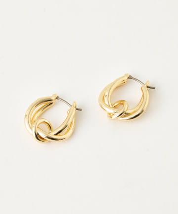 【GOLDY】ツイストノットミニフープピアス