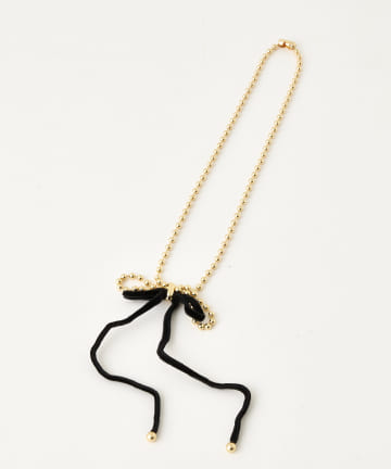 DISCOAT(ディスコート) 【GOLDY】ボールリボンコンビネックレス