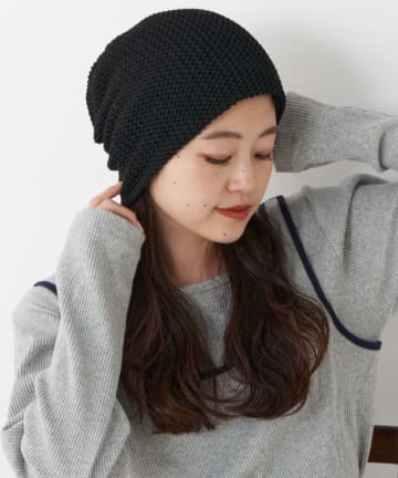 【プチプラ】ルーズシルエットメッシュビーニー
