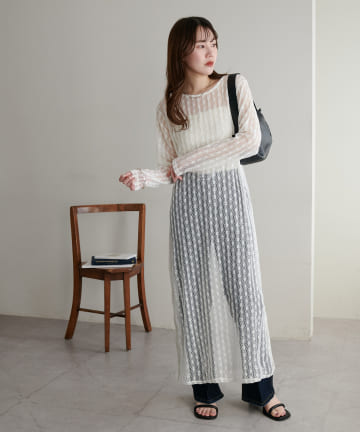 【WEB限定】カットレースワンピース