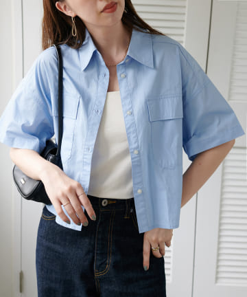 DISCOAT(ディスコート) 【WEB限定】Wポケットショートシャツ