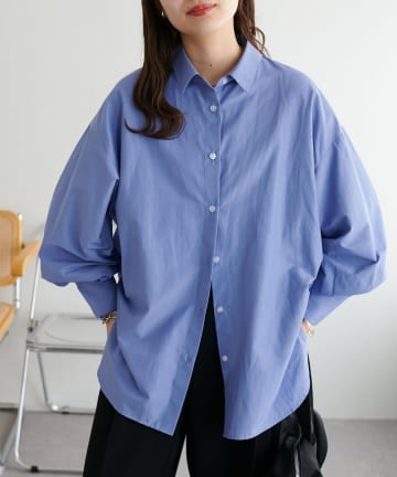 DISCOAT(ディスコート) 【着回し力の高い万能シャツ！】ブロードビッグシャツ