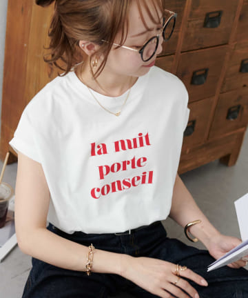 【WEB限定】カールロゴフレンチスリーブTシャツ