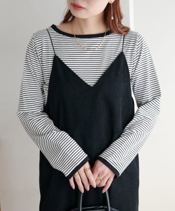 【WEB限定】細ボーダーTシャツ