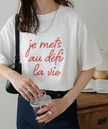 【WEB限定】モール刺繍ロゴTシャツ